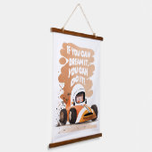 レースカーの夢 吊り下げ型タペストリー (傾斜あり)