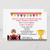 レースカーの招待 招待状 (正面/裏面)