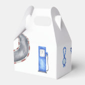 レースカーの最初の誕生日パーティー フェイバーボックス (裏面サイド)