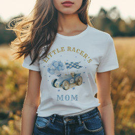レースカーの水彩画 リトルレーサー ママ ボーイ トライブレンドＴシャツ