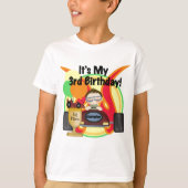 レースカーの第3誕生日のTシャツおよびギフト Tシャツ (正面)
