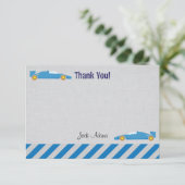 レースカーの誕生日のサンキューカード サンキューカード (スタンド正面)