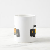 レースカーの誕生日パーティーギフトをパーソナライズ コーヒーマグカップ (中央)