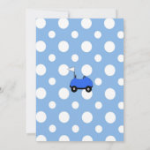 レースカーの誕生日招待状をカスタマイズ 招待状 (裏面)