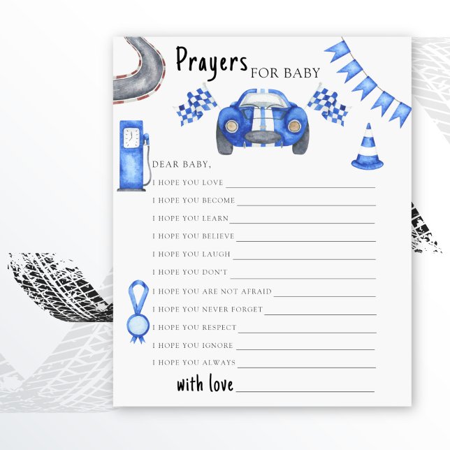 レースカーの赤ちゃんシャワーベビー (クリエイターアップロード済み)