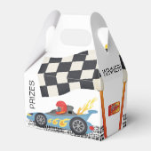 レースカーの食べ物や賞品が登場 フェイバーボックス (裏面サイド)