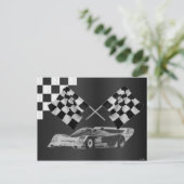 レースカーはがき ポストカード (スタンド正面)