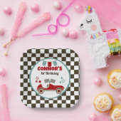 レースカーをテーマにしたパーティー ペーパープレート (パーティー)