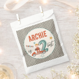 レースカーをテーマにした紙優先パーティーバッグ フェイバーバッグ