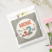 レースカーをテーマにした紙優先パーティーバッグ フェイバーバッグ (封をした状態)