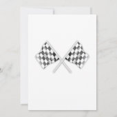 レースカーをテーマにした誕生日招待状 招待状 (裏面)