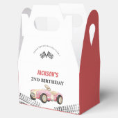 レースカーガールバースデーパーティー フェイバーボックス (オープン)