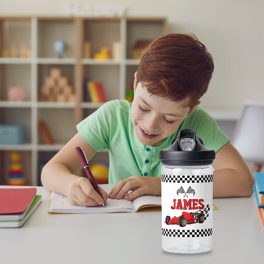 レースカークールボーイ名前をカスタムするパーソナライズされた ウォーターボトル