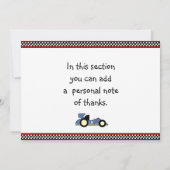 レースカーサンキューカード サンキューカード (裏面)