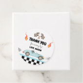 レースカーサンキューブルーレーシングブルーボーイ誕生日 フェイバータグ (インサイチュ)