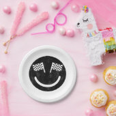 レースカースマイル ペーパープレート (パーティー)