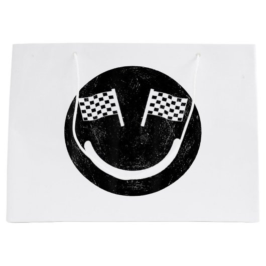 レースカースマイル ラージペーパーバッグ (正面)