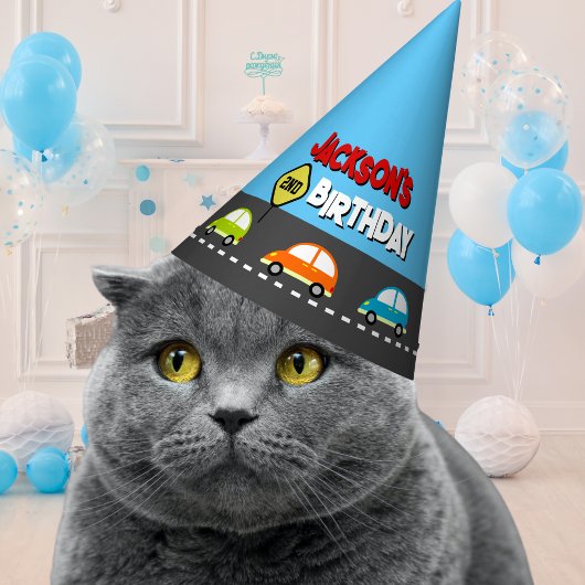 レースカーズ少年の誕生日パーティー パーティーハット