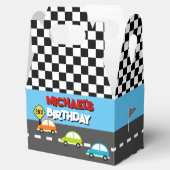 レースカーズ少年の誕生日パーティー フェイバーボックス (オープン)
