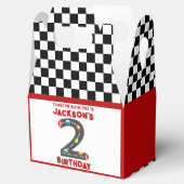 レースカーズ第2誕生日キッズパーティー フェイバーボックス (オープン)