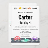 レースカーツーファストヴィンテージボーイ輸送 招待状 (正面/裏面)