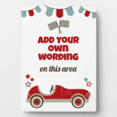 レースカーテーマウェルカムサイン フォトプラーク (正面)