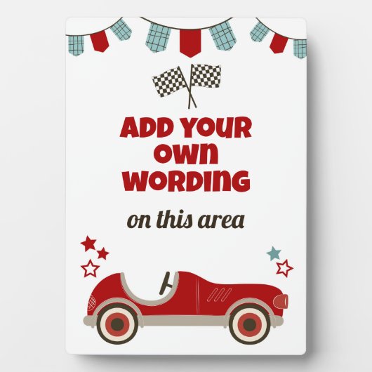 レースカーテーマウェルカムサイン フォトプラーク (正面)