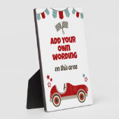 レースカーテーマウェルカムサイン フォトプラーク (側面)