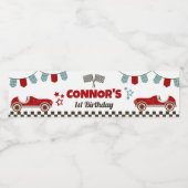 レースカーテーマウェルカムサイン ペットボトルラベル (シングルラベル)