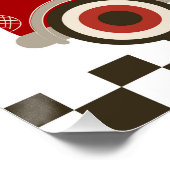 レースカーテーマウェルカムサイン ポスター (コーナー)