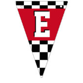 レースカーテーマパーティーボーイ誕生日 バンティングフラッグ (第2の旗)