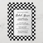 レースカーテーマブライダルシャワー招待 招待状 (正面/裏面)