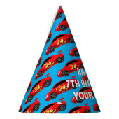 レースカーテーマ子供の誕生日パーティー紙コーン帽子 パーティーハット (左)