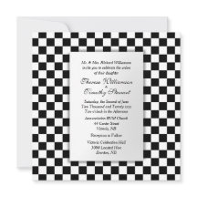 レースカーテーマ結婚式招待状