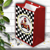 レースカーテーマ誕生日会パーソナライズされた ミディアムペーパーバッグ