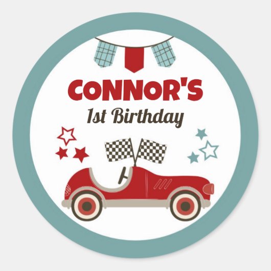 レースカーテーマ ラウンドシール (正面)