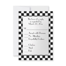 レースカーテーマRSVP（メニュー選択付）