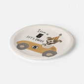 レースカードッグボーイズ第5バースデーパーティー ペーパープレート (アングル)