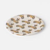 レースカードッグボーイズ誕生日パーティー ペーパープレート (アングル)