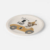 レースカードッグボーイズ2速バースデーパーティー ペーパープレート (アングル)