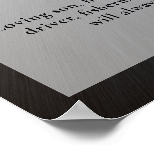 レースカードライバーの追悼式、葬儀の写真 ポスター (角)