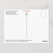 レースカードライバーJoan Newton Cuneo ポストカード (裏面)