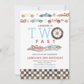 レースカード誕生日招待状 招待状 (正面)