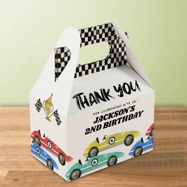 レースカーバースデーサンクスギフトボックス フェイバーボックス