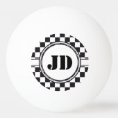 レースカーパターン + あなたのbackgr。 色及び文字 卓球ボール (正面)