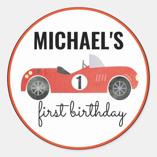 レースカーパーティーシール ラウンドシール (正面)