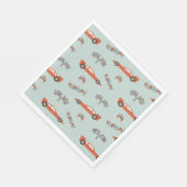 レースカーパーティー紙ナプキンス |ヴィンテージレースカー スタンダードランチョンナプキン (角)