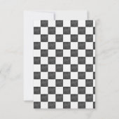 レースカーファーストワンファースト誕生日招待状 招待状 (裏面)