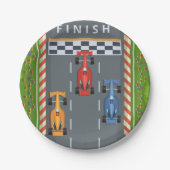 レースカーフィニッシュライン ペーパープレート (正面)