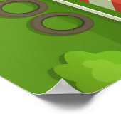 レースカーフィニッシュライン ポスター (角)